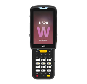 Терминал сбора данных M3 Mobile Android 10.0 GMS,  WVGA,  802.11 a / b / g / n / ac,  SE4770 2D Imager Scanner (Straight Shooter / 0° Scan),  Rear Camera,  BT,  GPS,  NFC (HF),  4G / 64G,  30-Key Alpha Numeric & Function ,  Extended Battery is included and Bullet Proof Film,  Hand Strap are attached. Requires Cradle and Power Supply for charging.  (sold se