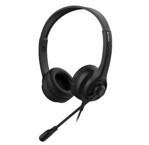 Наушники с микрофоном A4Tech HS-8i черный 1.8м накладные оголовье