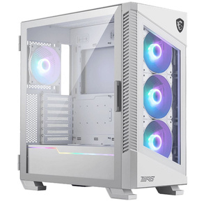 Корпус MSI MPG VELOX 100R WHITE,  Global,  2xUSB 3.0,  1xType C,  4x120mm ARGB Fan,  ARGB