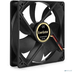 Exegate EX283389RUS Вентилятор ExeGate EX12025S3PM,  120x120x25 мм,  подшипник скольжения,  3pin+Molex,  1200RPM,  25dBA