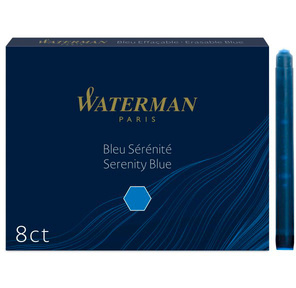 Картридж Waterman Standart  (CWS0110860) синие чернила для ручек перьевых  (8шт)