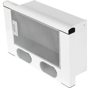 Вытяжка встраиваемая Elikor Интегра 50П-400-В2Л белый / нержавеющая сталь управление: кнопочное  (1 мотор)