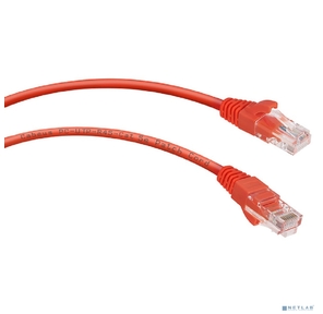 Шнур комм. Cabeus,  кат. 5е,  неэкр.,  U / UTP,  RJ45 / RJ45,  PVC,  AWG24,  0.15м,  красный