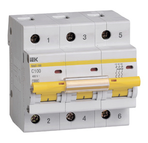 Iek MVA40-3-100-C Авт.выкл. ВА 47-100 3Р100А 10 кА  х-ка С ИЭК