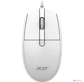 Мышь Acer OMW401 белый оптическая 2000dpi USB 4but  (ZL.MCEEE.030)