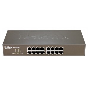 D-Link DES-1016A 16-port UTP 10 / 100Mbps Auto-sensing,  Stand-alone,  Unmanaged