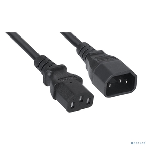Cabeus PC-189-VDE-1.8M Кабель питания монитор-компьютер IEC 320 C13 - IEC 320 C14  (3x0.75),  1.8 м