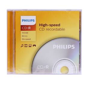 Диск CD-R Philips 700 Mb,  52x,  Slim Case  (10),   (10 / 200)