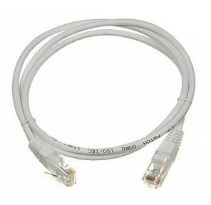 Патч-корд TWT  (TWT-45-45-2.0-GY) UTP кат.5e. с заливными колпачками. 2.0 м. серый