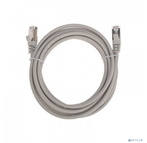 Патч-корд F / UTP,  CAT 5e,  RJ45-RJ45,  26AWG,  ZH нг (А)-HF,  серый,  3м  REXANT