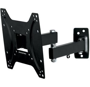 Kromax OPTIMA-204 black Кронштейн для LED / LCD телевизоров 15"-42",  max 25 кг,  настенный,  3 ст свободы,  наклон +5°-12°,  поворот ±90°,  от стены 68.5-322 мм,  max VESA 200x200 мм