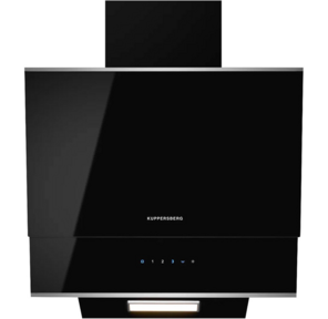 Вытяжка Kuppersberg /  наклонная,  60 см,  600 м3 / ч,  отвод / рециркуляция,  3 скорости,  черный + нерж. сталь