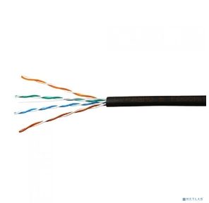 SkyNet Кабель UTP outdoor 4x2x0, 46,  медный,  FLUKE TEST,  кат.5e,  однож.,   (305м) box,  черный [CSL-UTP-4-CU-OUT]
