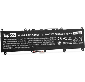 Батарея для ноутбука TopON TOP-ASU38 7.4V 6600mAh литиево-ионная Asus VivoBook S13 S330  (103188)