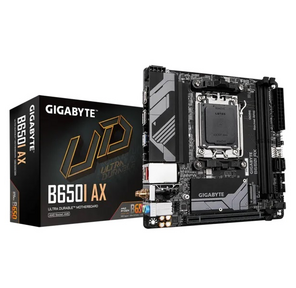 GIGABYTE B650I AX,  AM5,  B650,  2*DDR5,  DP+HDMI,   2 SATA 6 Гб / с,  M2,  Audio,  Gb LAN,  USB 3.2,  USB 2.0,  Type-C,  mITX