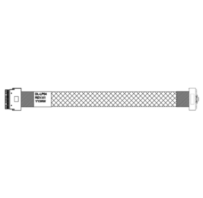 Кабель DiliVing DL-LP54 Slimline LP x8  (SFF8654LP угловой)  -to- Slimline x8  (SFF8654) ,  85ohm,  PCIe Gen4,  80CM  (C54LP)