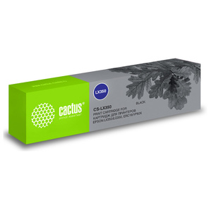 Картридж ленточный Cactus CS-LX350 черный для Epson LX350 / LQ350 / ERC19 / VP80K