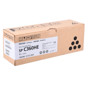 Принт-картридж тип SP C360HE  (7K) черный Ricoh SP C360DNw / SP C360SNw / SP C360SFNw / SP C361SFNw