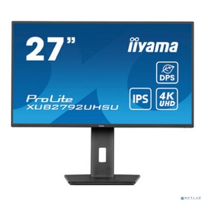 Монитор LCD 27'' 16:9 3840x2160 (UHD 4K) IPS,  60 Hz,  350 cd / m2,  H178° / V178°,  1300:1,  80M:1,  16.7M,  4ms,  HDMI,  DP,  USB-Hub,  Height adj,  Pivot,  Tilt,  Swivel,  Speakers,  3Y,  Black