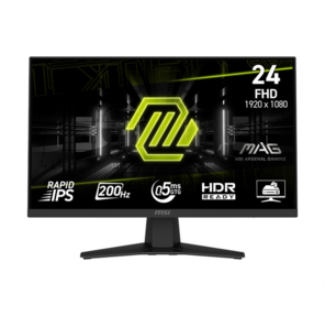 Монитор 23.8" MSI MAG 244F Black  (Rapid IPS,  1920x1080,  HDMI+DP,  0.5 ms,  178° / 178°,  300 cd / m,  1000:1,  200Hz)