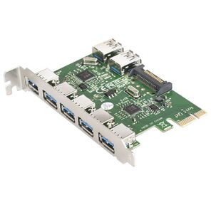 Exegate EX283717RUS Контроллер EXE-317 PCI-E 2.0,  5*USB3.0 ext + 2*USB3.0 int,  разъем доп.питания  (OEM)