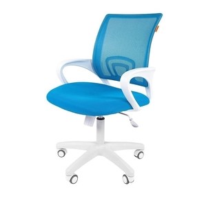 Офисное кресло Chairman    696    Россия    белый пластик TW голубой  (7022785)