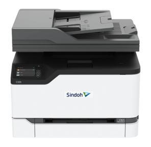 МФУ Sindoh C300 ЦВЕТ принтер / копир / сканер / факс,  А4,  24 стр / мин,  2400x600 dpi. Сканер до 90 изобр / мин. CPU 1ГГц,  2 Ядра,  1 Гб RAM,  Ethernet,  Wi-Fi,  стартовые тонер-картриджи на 1500 отп. ч / б и цвет
