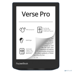 Электронная книга PocketBook 634 Verse Pro Azure  (PB634-A-WW)