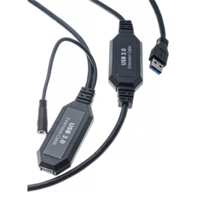 VCOM CU827 Кабель-адаптер USB3.0-repeater,  удлинительный активный <Am-->Af> 10м