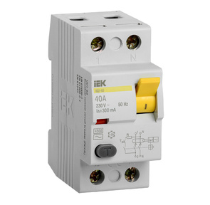Iek MDV10-2-040-300 УЗО ВД1-63 2Р 40А 300мА ИЭК