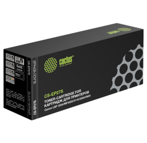 Тонер Картридж Cactus CS-EP27S черный для Canon LBP3200 MF3220 LaserBase MF3110 3200 5600  (2500стр.)
