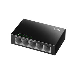 5-Port 10 / 100 Mbps Desktop Switch,  5 10 / 100M RJ45 Ports,  Loop Detection,  Metal Case,  Power Saving,  Plug & Play