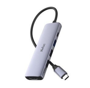 USB-концентратор Netac Hub WF13,  Type-C to USB3.0+USB2.0*2+100W PD+HDMI  (repl. NT08WF13-30GR)