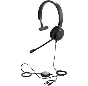 Проводная гарнитура Jabra Evolve 20,  Mono
MS,  USB C / A adapter  (PN: 4993-823-169)
