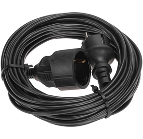 Удлинитель-шнур ПВС 3х0, 75мм²,  10м,  с / з,  6А,  1300Вт,  IP20,  черный PROconnect
