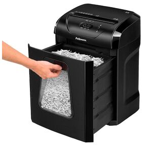 Шредер Fellowes PowerShred LX85  (секр.P-4) / перекрестный / 12лист. / 19лтр. / скрепки / скобы / пл.карты  (БЫВШИЙ В УПОТРЕБЛЕНИИ)