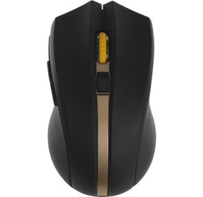 Oklick 495MW черный / золотистый оптическая  (1600dpi) беспроводная USB  (6but)