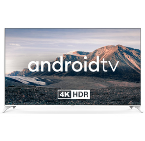 Hyundai 75" H-LED75QBU7500 QLED Android TV Frameless черный / серебристый 4K Ultra HD 60Hz DVB-T DVB-T2 DVB-C DVB-S DVB-S2 USB WiFi Smart TV