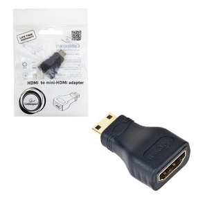 Переходник Gembird A-HDMI-FC HDMI-miniHDMI 19f / 19m позол.разъемы