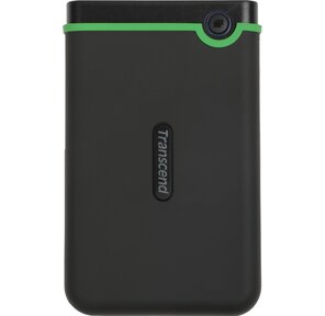 Transcend StoreJet 25M3S,  1Tb,  2.5",  USB 3.0,  резиновый противоударный,  тонкий,  Стальной Серый