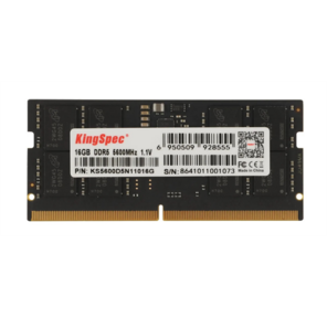 Память DDR5 16GB 5600MHz Kingspec KS5600D5N11016G RTL PC5-41600 CL40 SO-DIMM 288-pin 1.1В single rank Ret