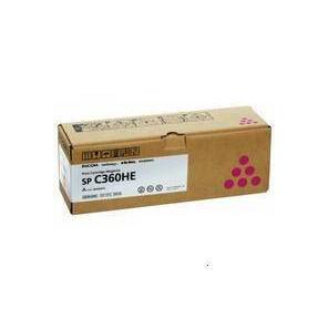 Принт-картридж тип SP C360HE  (6K) малиновый Ricoh SP C360DNw / SP C360SNw / SP C360SFNw / SP C361SFNw