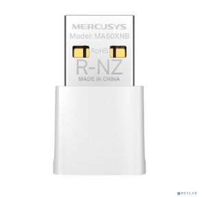 Mercusys MA60XNB Сверхкомпактный USB-адаптер с поддержкой Wi-Fi 6 AX900 и Bluetooth