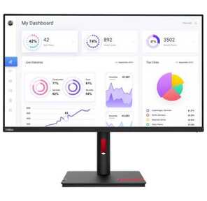 Монитор Lenovo 31.5" T32p-30,  16:9,  IPS,  UHD,  4ms,  350cd,  60Hz,  HDMI,  DP,  USB,  USB-C,  LAN,  HAS