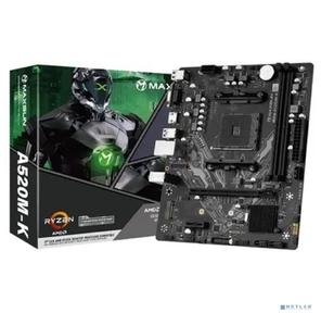 MAXSUN MS-Challenger A520M-K,  AM4,  A520,  2*DDR4,  3*SATA 3.0,  2*M.2,  2*USB 3.2,  4*USB 2.0,  1*PCIE 16,  1*PCIE 1,  HDMI+VGA,  mATX