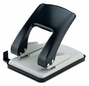 KW-TRIO 9760-BLK Дырокол Stylish Heavy Duty  до 40 листов,  черный.