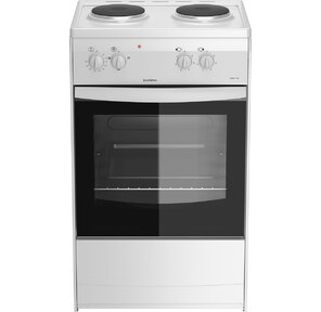 Плита Электрическая Darina S EM 521 404 W,  2-х конф.Мощность конфорок стола - по 1кВт,  кол-во режимов духовки - 4. Объем духовки - 45л,  Мощность ТЭНов духовки: ТЭН нижний - 1, 2 кВт,  ТЭН верхний - 0, 8 кВт. Термостат,  двойное стекло дверцы духовки. Цвет белый.