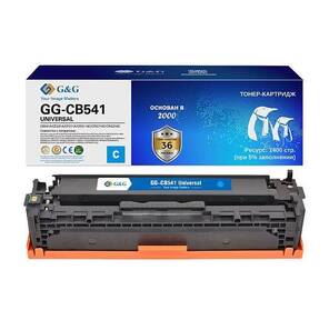 Картридж G&G,  аналог HP CB541A / CE321A / CF211X /  Canon 716C  /  316C синий 1.4k с чипом