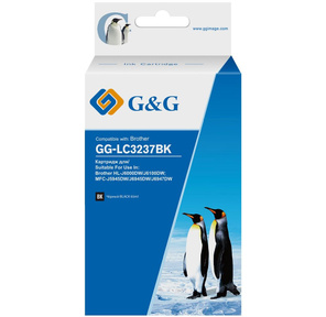 Картридж струйный G&G GG-LC3237BK черный  (65мл) для Brother HL-J6000DW / J6100DW