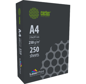 Бумага Cactus CS-LPA4250250 A4 / 250г / м2 / 250л. / белый CIE170% для лазерной печати